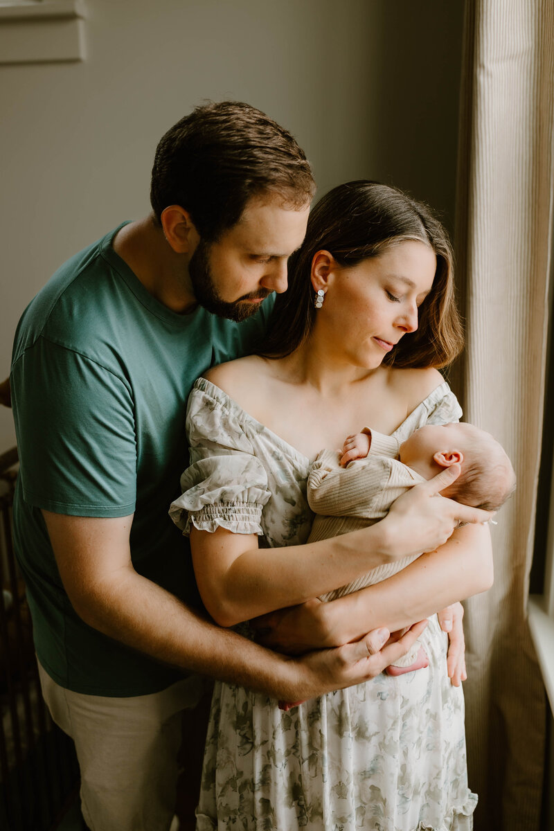 Lifestyle photoshoot with newborn baby in New Orleans, LA