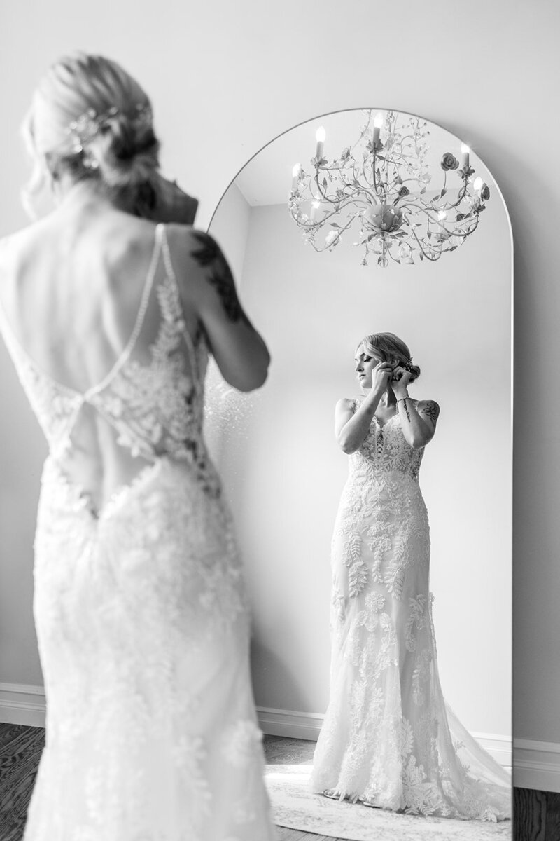 Bride on wedding day
