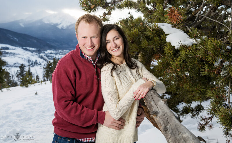 Winter-Engagement-Portrait-at-Sapphire-Point-in-Colorado
