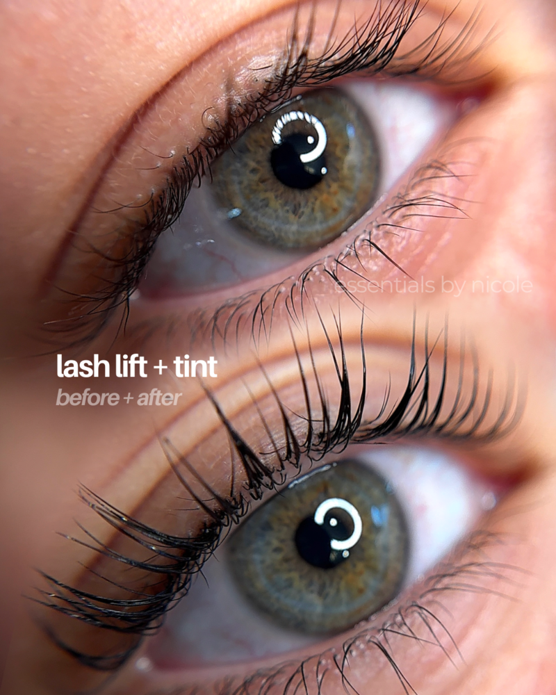 Low-maintenance beauty treatment lash lift and tint


