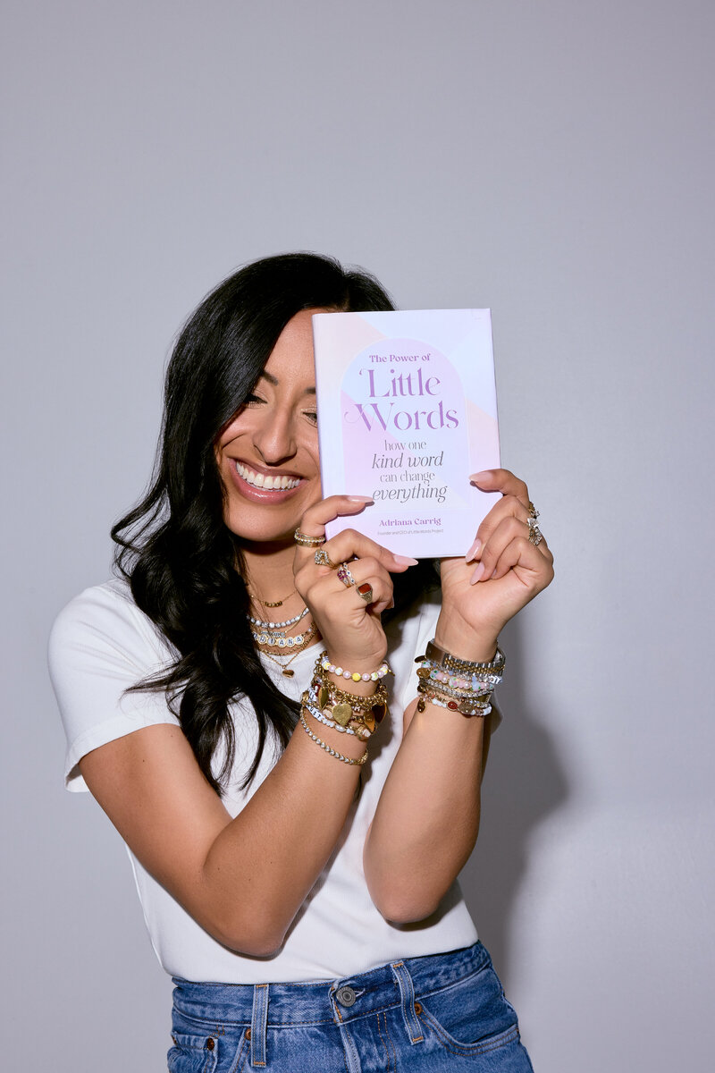 Adriana with Little Words Book