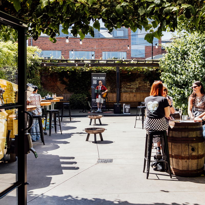 Open day in the courtyard