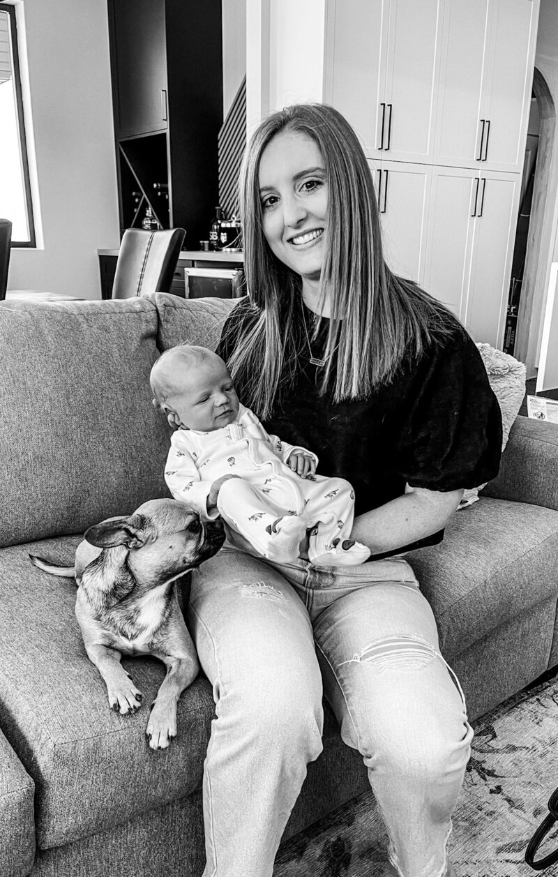 Baillie McArthur holding one of her newborn doula babies
