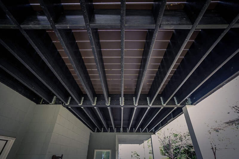 Alternate view of Owens Corning composite deck framing. 