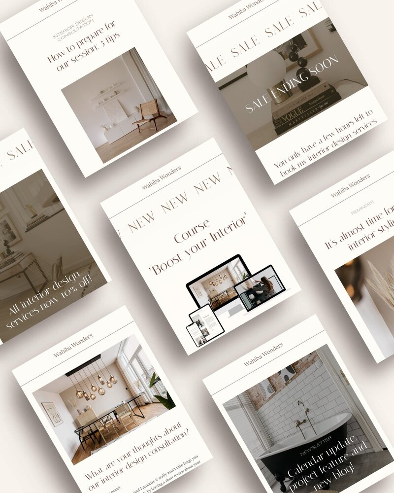 Flodesk email templates Wahiba Wonders 2