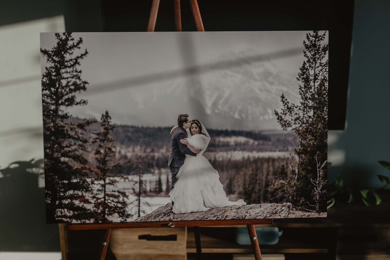 Luxury wedding wall arts | Timeless tales creatives | Edmonton wedding photographers