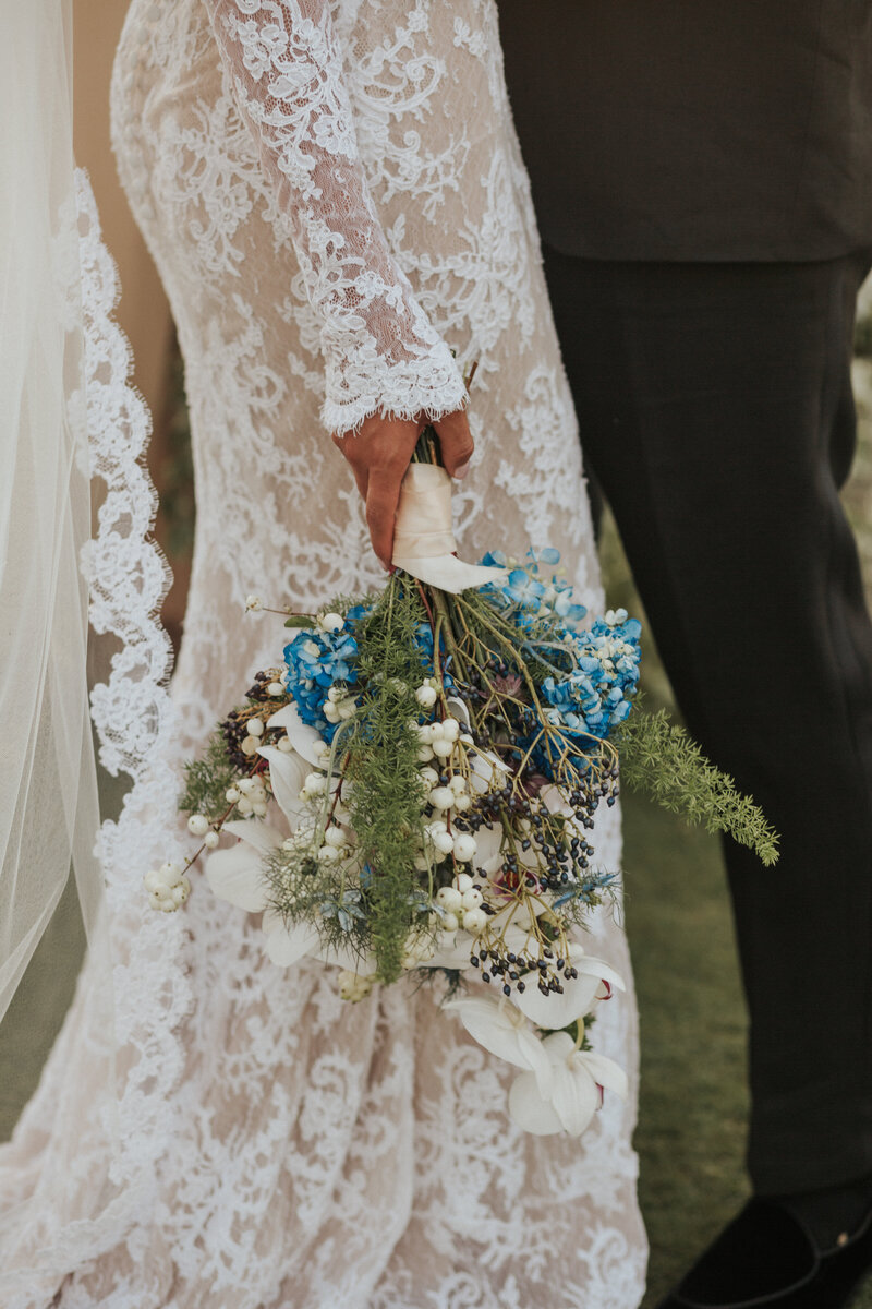 A groom having fun at his wedding