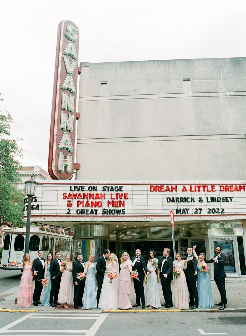 Bridal Party at Savannah Theatre Photo