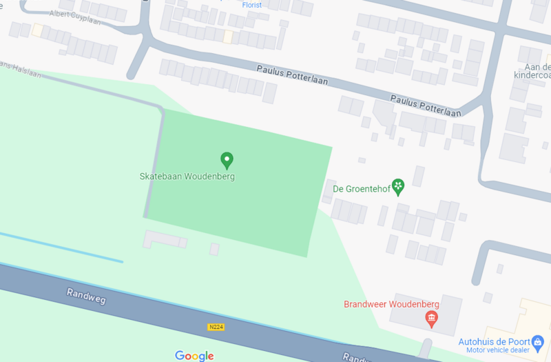 Google Maps kaart voor verzamelplek Outdoor Functional Fitness Vallei en Heuvelrug