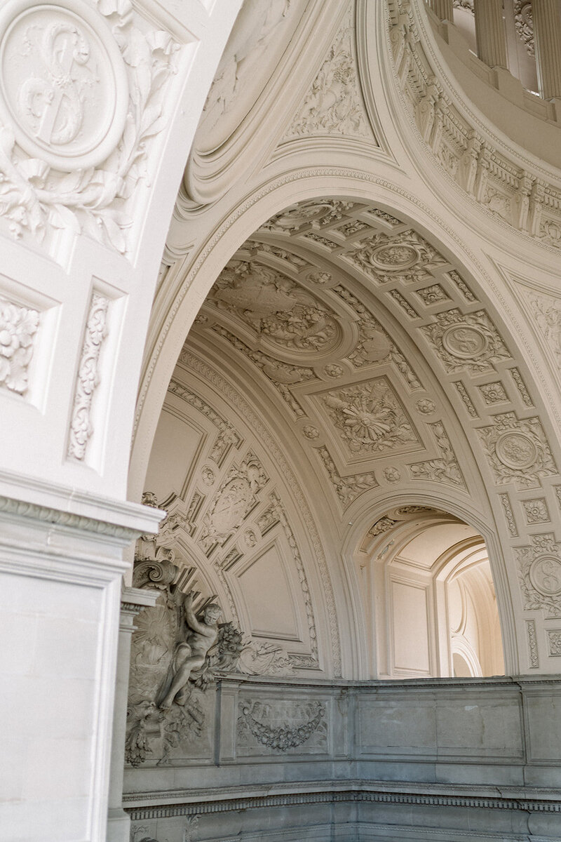 Elegant Archway at San Francisco City Hall Wedding