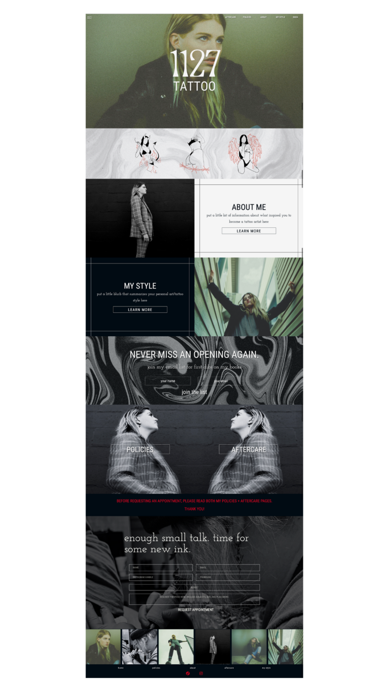 Site Screenshots Portrait