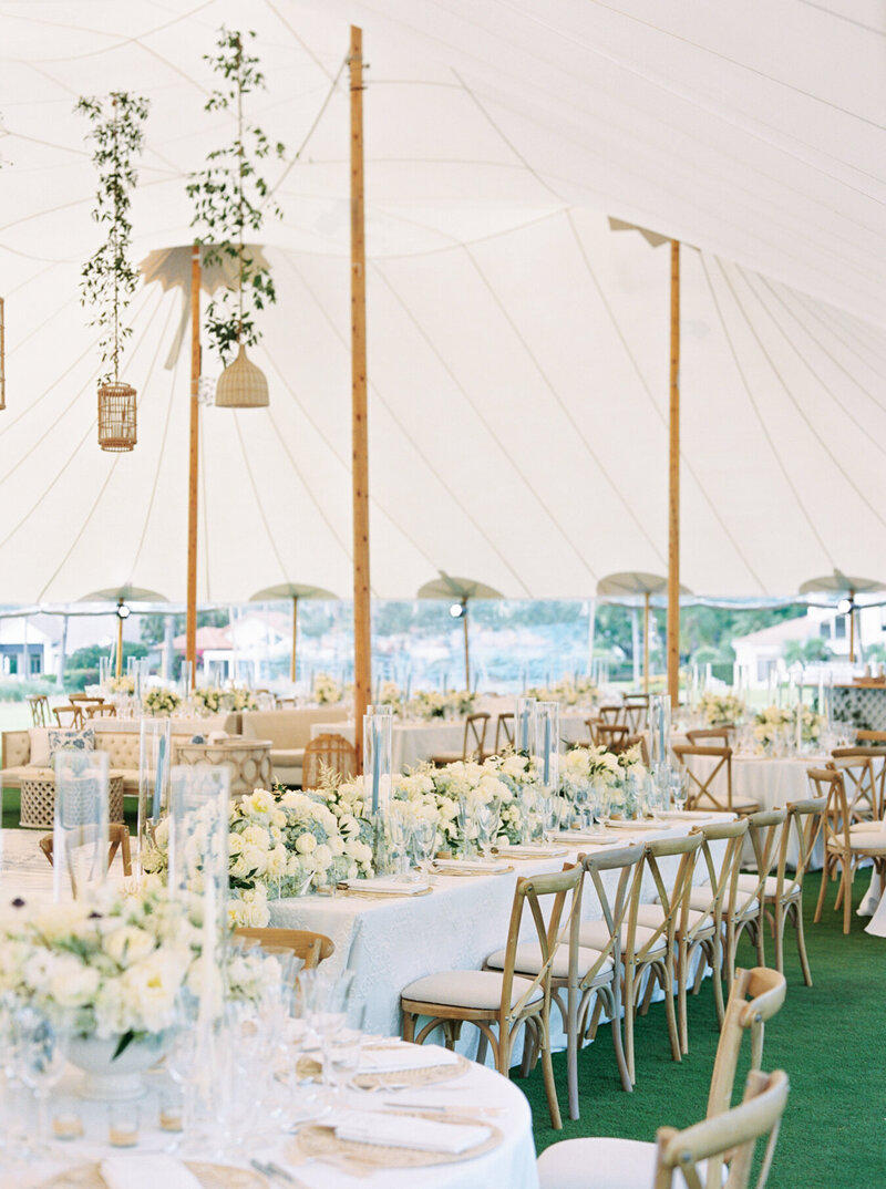 Romantic Palm Beach Sperry tent wedding captured by a fine art photographer, showcasing elevated coastal design.