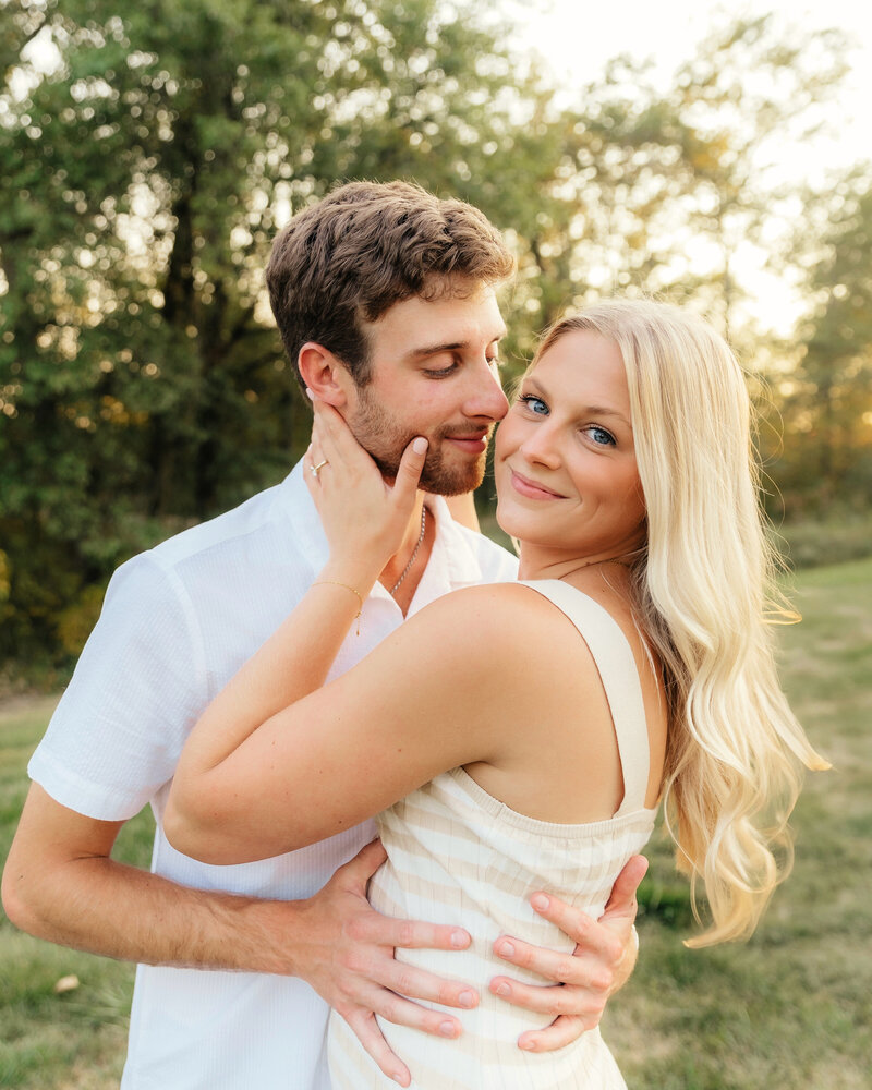 golden hour couple session for modern romantics