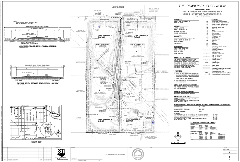 Real estate development site walk-through in Meridian