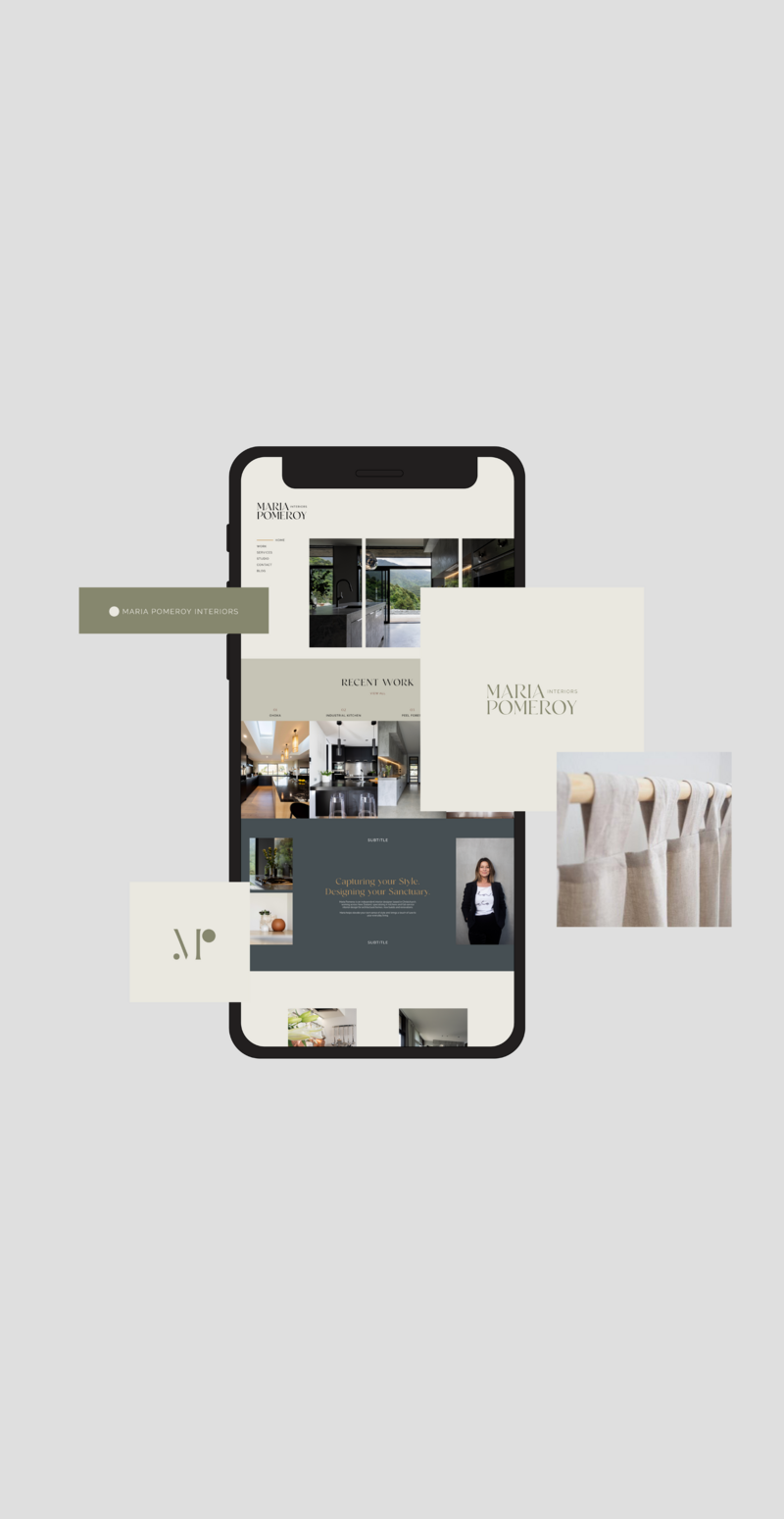 interior design website mobile design