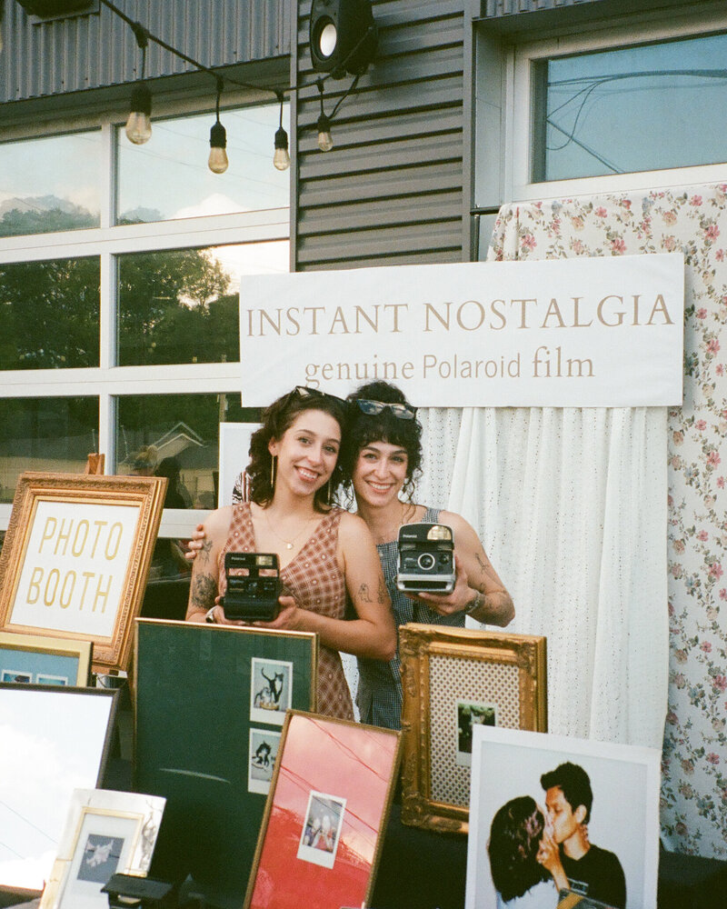 huntsville polaroid photographers pose for genuine polaroid image