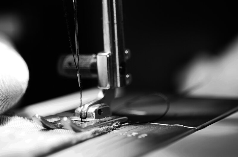 Plus size sewing picture of a sewing machine making plus size clothes