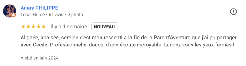 témoignage d'une maman sur sa participation à la Parent'aventure