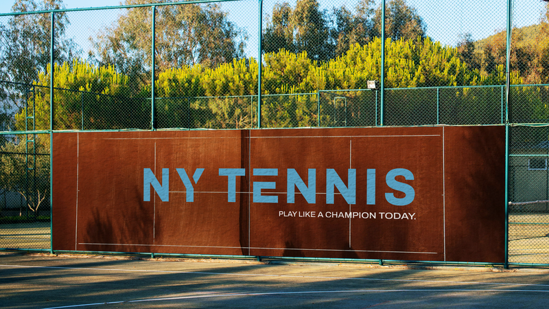 NY TENNIS BANNER