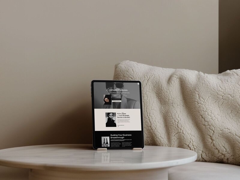 bold showit template for coaches