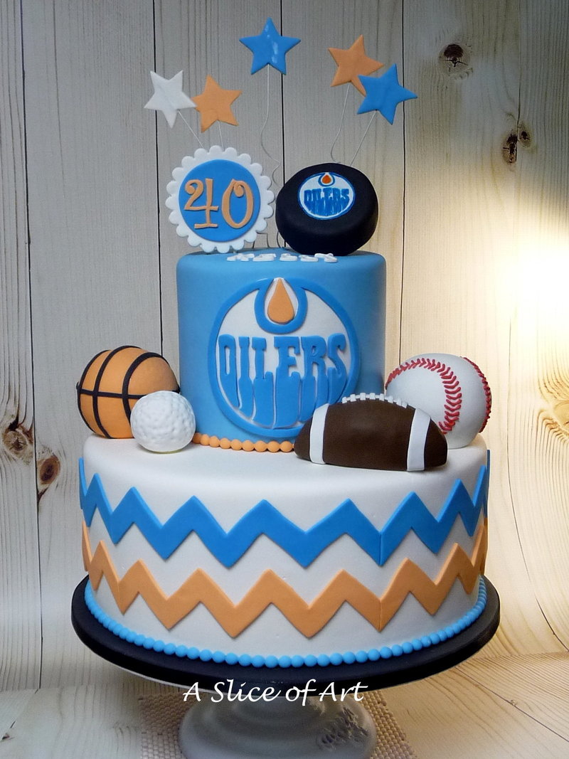 sports ball birthday cake
