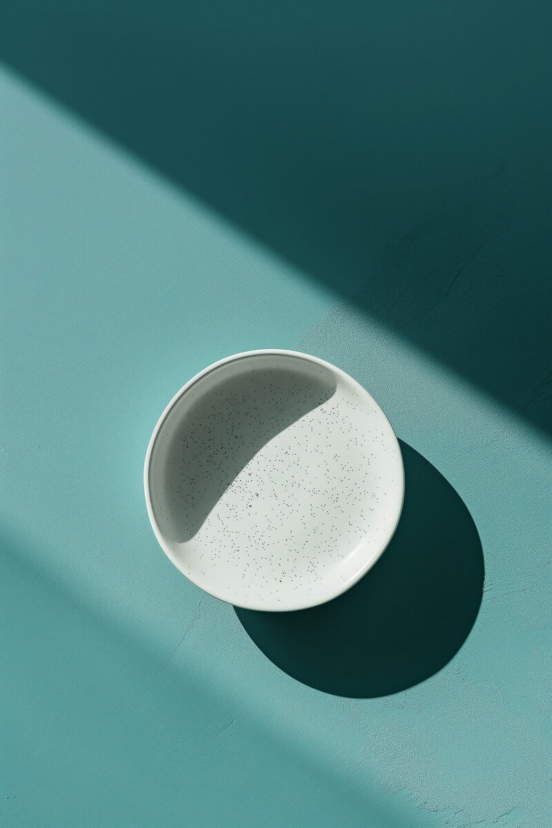 Minimalist Ceramic Bowl with Shadow 092124