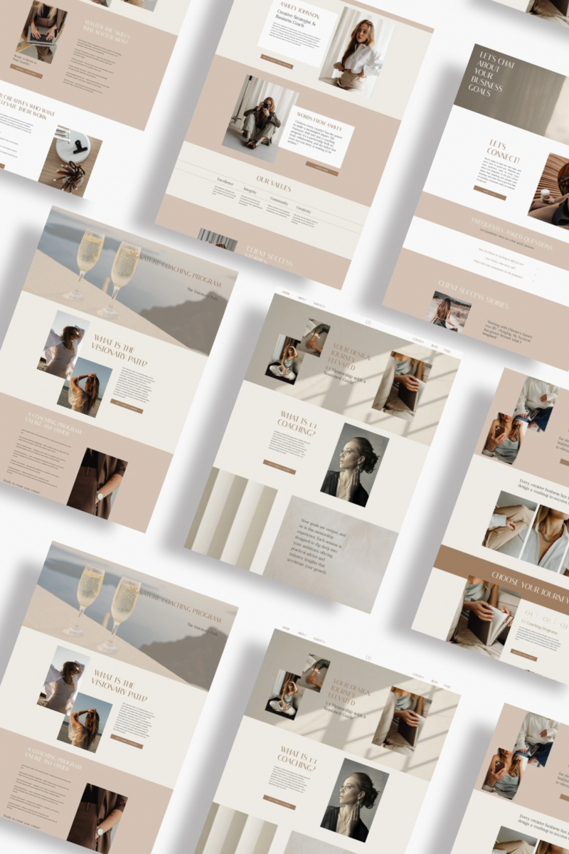 Browse bold and high-end Showit website templates designed for creative entrepreneurs, coaches, and designers.