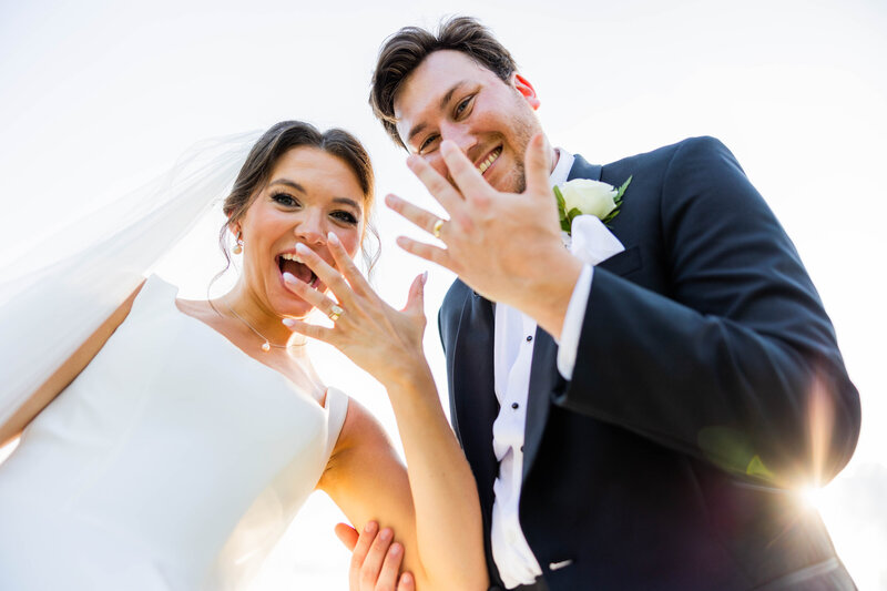 Bride and groom portrait at Tuscaloosa wedding