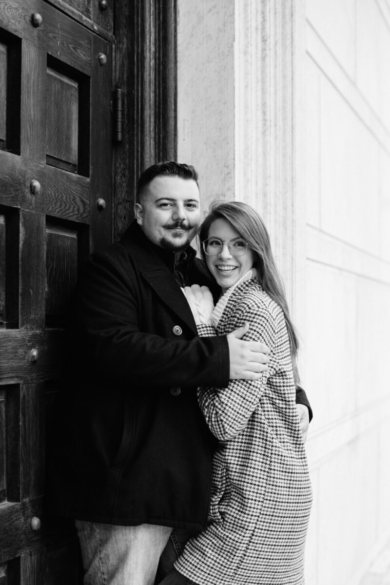 Princeton University Engagement Portrait Session-Princeton University Documentary Engagement and Wedding Photographer-Kate Neal Photography