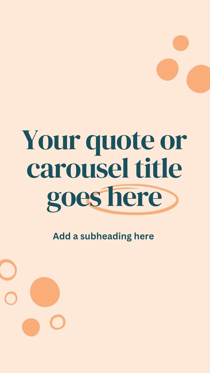 sample canva template for quote or carousel title