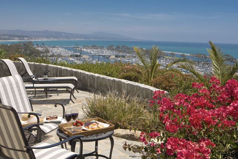 View of the Dana Point Harbor from The Blue Lantern Inn