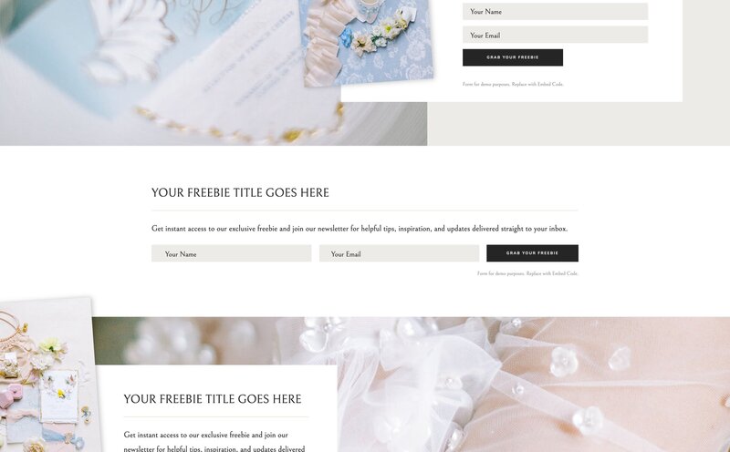 Showit Design Library - Showit Canvases for Showit Users and Showit Designers - With Grace and Gold - Best Showit Designer - 10