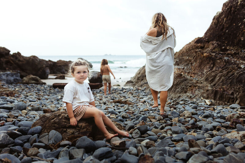 Nashua family photography children running at the beach