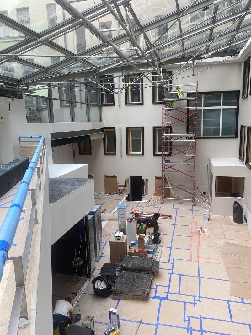 Keskeneräinen Minne Garden rakennusprojekti