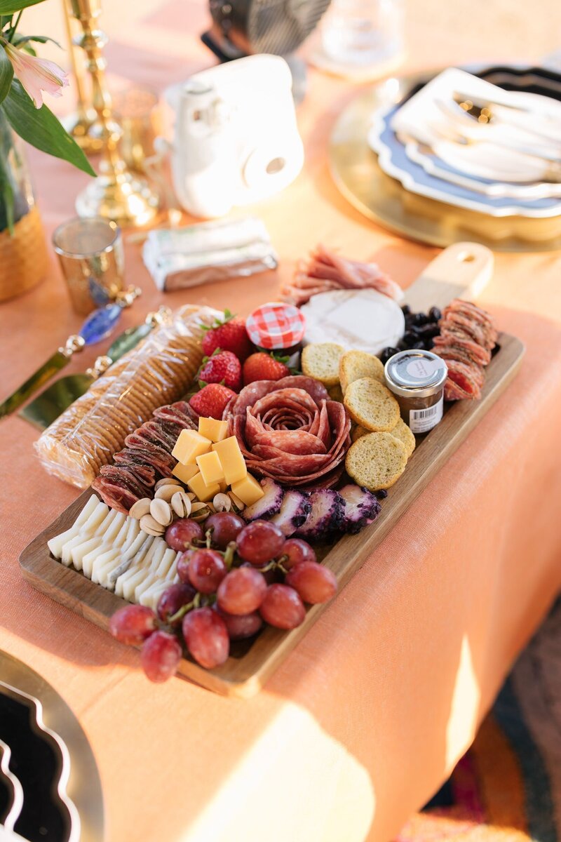 Charcuterie at picnic