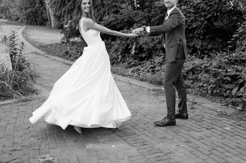 Candid family wedding moment