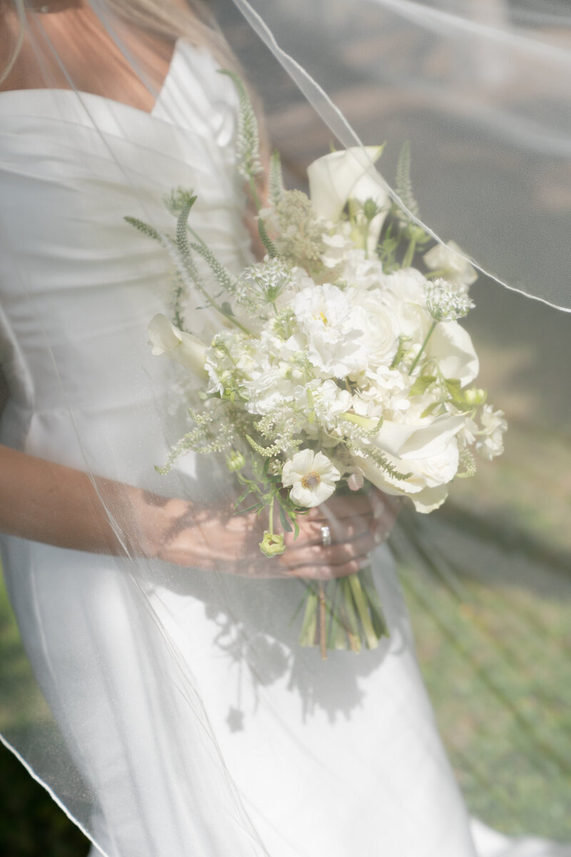 Bride holding bouquet taken by east coast photographer Shelby Ann Photos