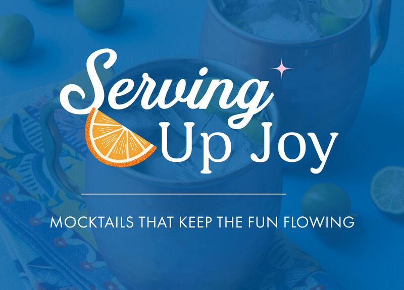 Website design custom graphics and elements for Mocktail Mom design by Amanda Newman Design in Paducah, Kentucky