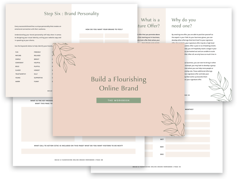 How to Build Your Brand Online Workbook