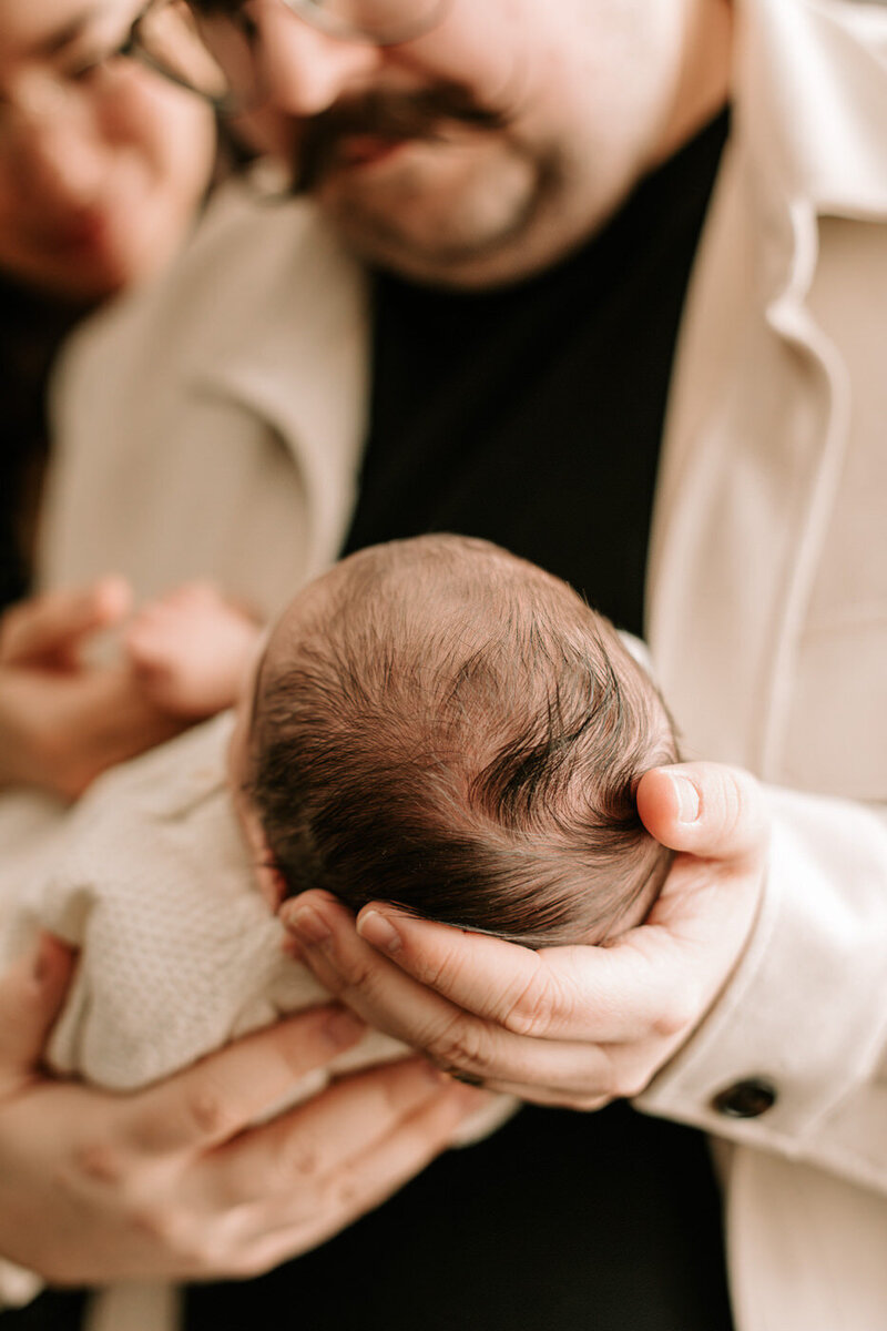 newborn baby hair swirl 