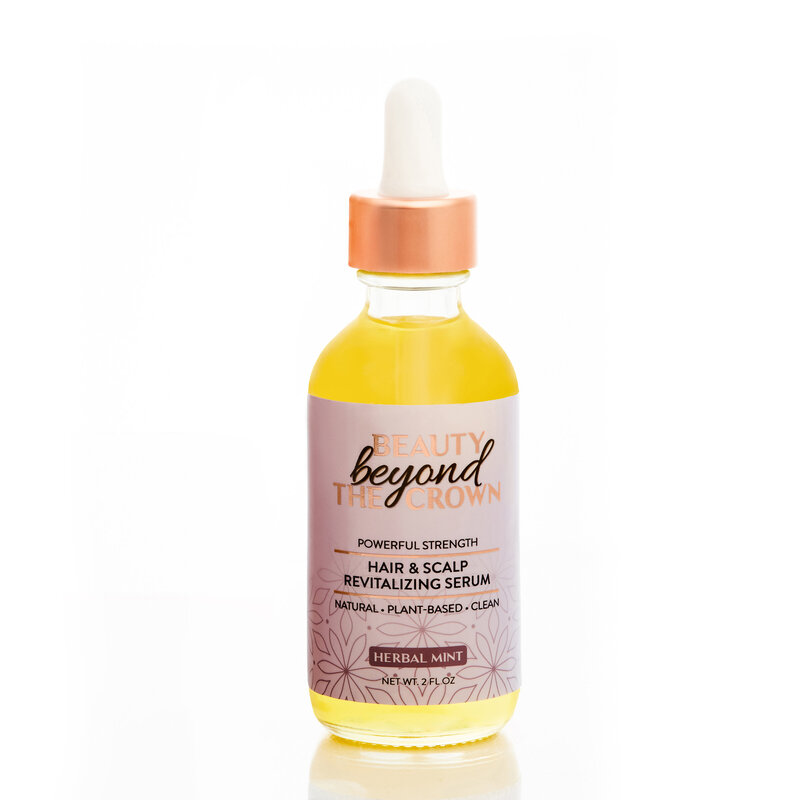 Beauty Beyond the Crown Founder of Powerful strength hair and scalp revitalizing serum for hair loss and alopecia made with all-natural, plant-based, and clean beauty ingredients