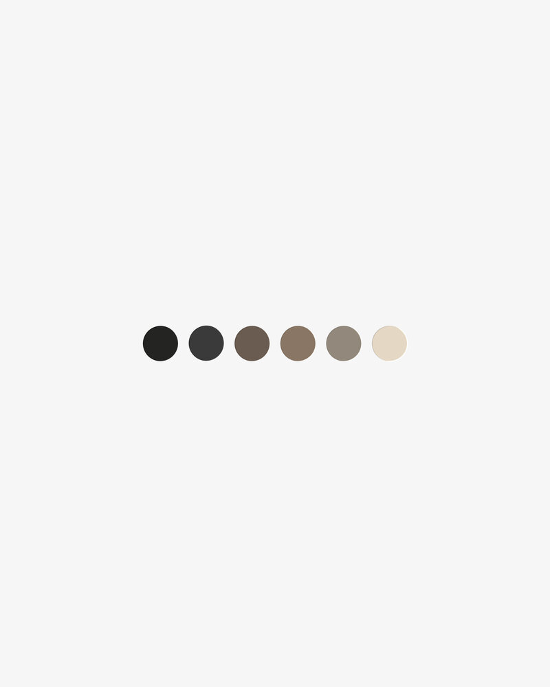 Modern branding package for a hair salon, including a chic logo and cohesive visual elements.