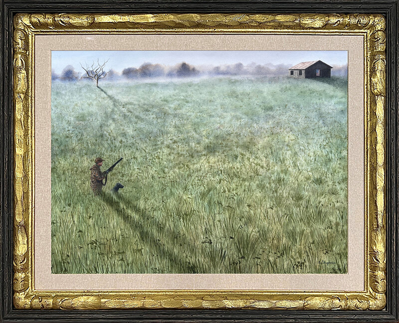 Southbound © Alan Shuptrine, watercolor, 22.5 X 30 inches, Frame OD 29 X 35 inches