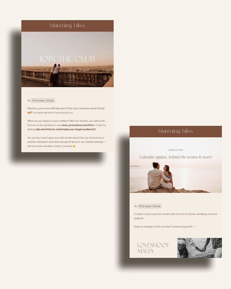 Minimal Flodesk templates for photographers Blooming Bliss 1