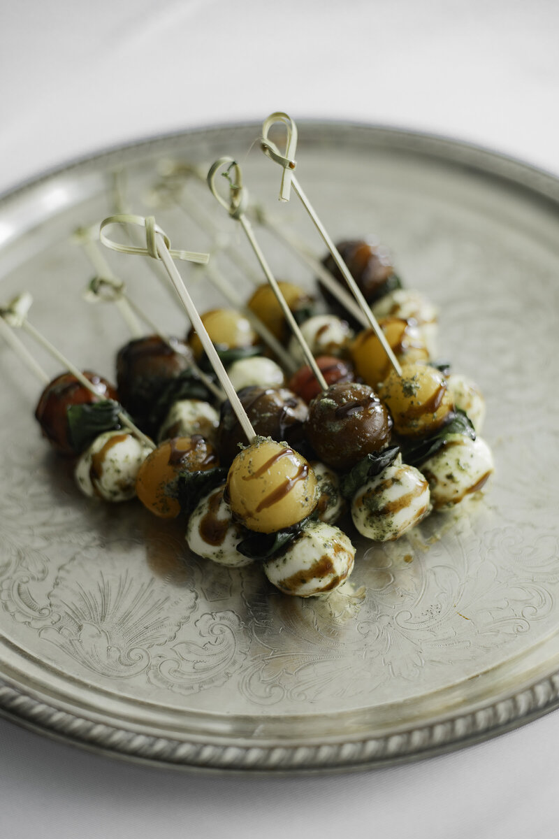 Caprese skewers made by Mason Dixon catering