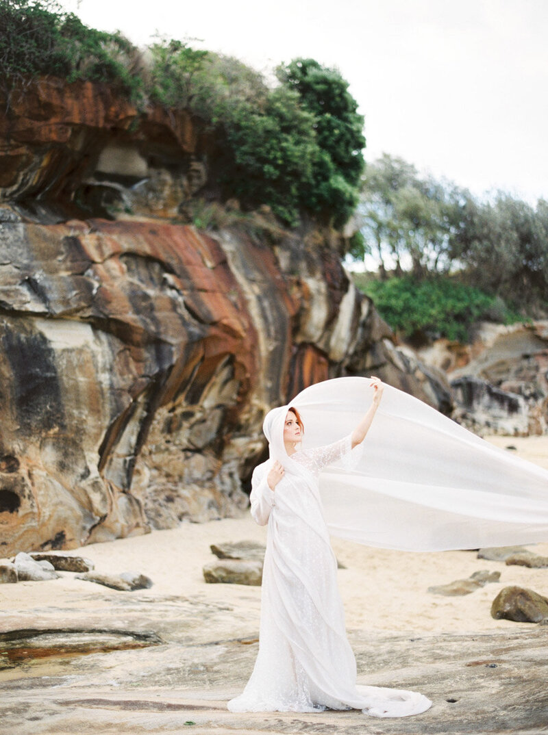 Sydney Fine Art Film Wedding Photographer Sheri McMahon - Sydney NSW Australia Beach Wedding Inspiration-00049