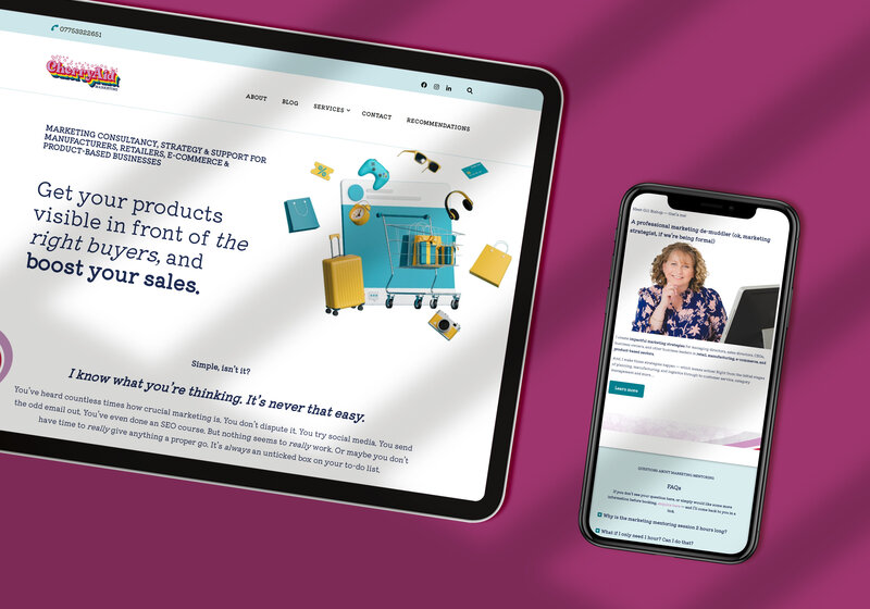 Website copy for marketing consultant