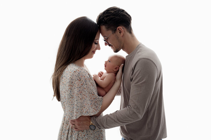 Studio Newborn Photography Froggy Pose