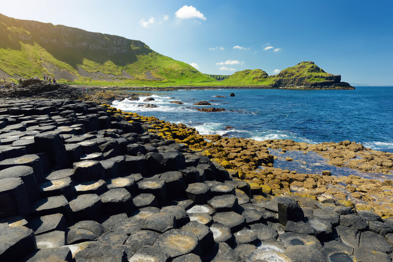 Close up of the giant's Causeway