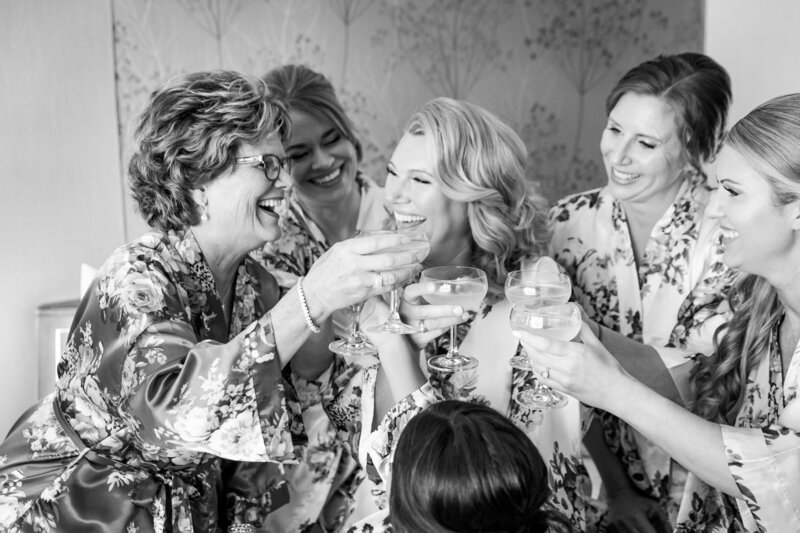 girls cheers with smiles